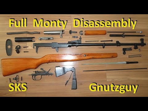SKS Full Monty Disassembly & field stripping for cleaning. 1/2