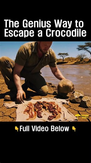 The Genius Way to Escape a Crocodile!