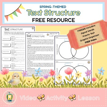 FREE Text Structure Activity | Follow Along with the Video | Compare & Contrast