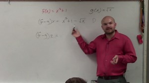Pre-calculus - Learn how to evaluate the difference of two functions, f(x) = x^2 + 1; g(x) = sqrt(x)