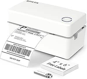 Wireless Shipping Label Printer 4x6, Direct Thermal Printer 160mm/s High Speed, iOS & Android Mac & Windows Systems, Desktop Barcode Label Printer for Shipping Packages, Support USPS,Amazon,Ebay