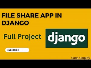Share My File Full Django Project | File Share app | Python