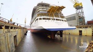 34K views · 533 reactions | Viking Sun – the fourth ship from Viking Ocean Cruises – has touched water for the first time. We’re delighted to be celebrating this special moment. Thank you for exploring with us, travelers! | Viking | Facebook