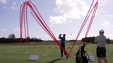 Tracing Tiger Woods’ swings during his range session at Hero World Challenge