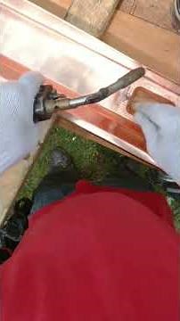 soldering a copper gutter