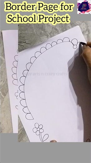 Unique Project Page #schoolproject #shortsvideo #diy #shorts #easydrawing #projectwork