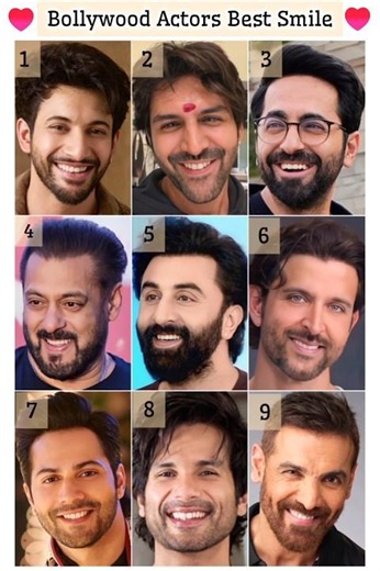 Best Smile Bollywood Actors 😊❤️ #bollywood #indianmen