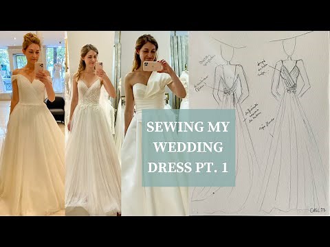 Sewing My Wedding Dress 🪡｜Part 1/5｜Inspiration & Design｜DIY Wedding Dress