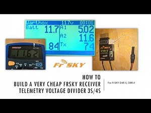 How to build a very cheap FrSKY Receiver D4R-II, D8R-II, X4R, ... telemetry voltage divider sensor