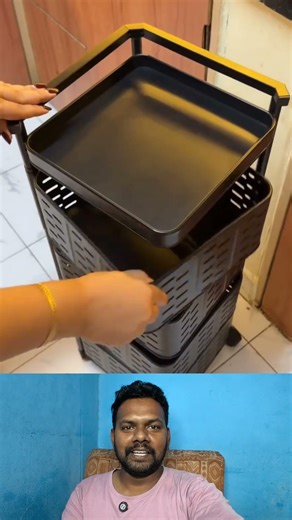 Plastic Modular drawer storage organizer with wheels For Kitchen Cabinet Storage Basket (Pack of 1)