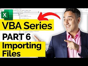 Using Visual Basic for Applications in Excel to Import a Text File