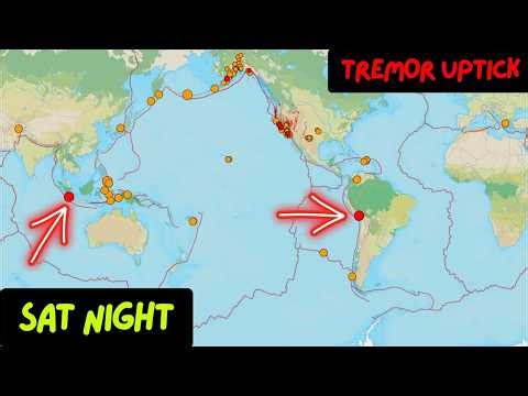 Cascadia Slow Slips increasing. 5.0 Earthquake Sumatra region. Saturday Night update.
