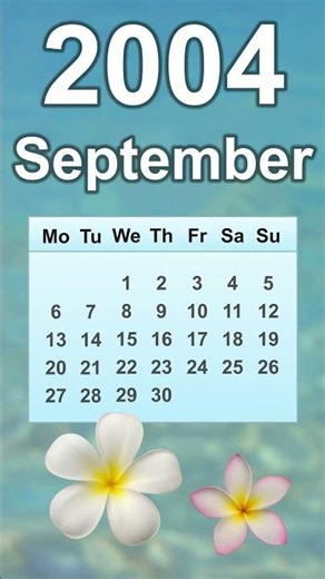 September 2004 Calendar