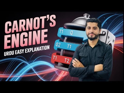 Carnot’s Engine | Heat & Thermodynamics | Class 11 Physics | Urdu Easy Explanation