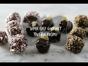 How to Make EASY Chocolate truffles - Dark chocolate truffle recipe
