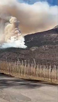 Più di 250 vigili del fuoco e 5 elicotteri in azione per spegnere l'incendio