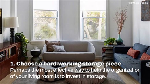 Organization And Storage Solutions For A Living Room