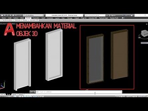 Autocad 3D - Cara menambahkan material objek 3D