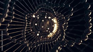 Abstract animation depicting an advanced medical treatment / research / cure