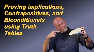 用真值表证明蕴含、对立命题和双条件关系