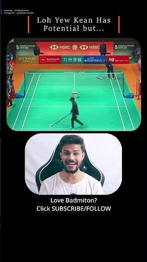 Loh Yew Kean Has Potential but.... | Kumamoto Masters 2025 #badminton #shorts