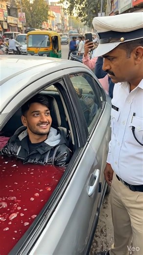 Car full of Anar Juice 😳 Police ne sab gira diya! #shorts