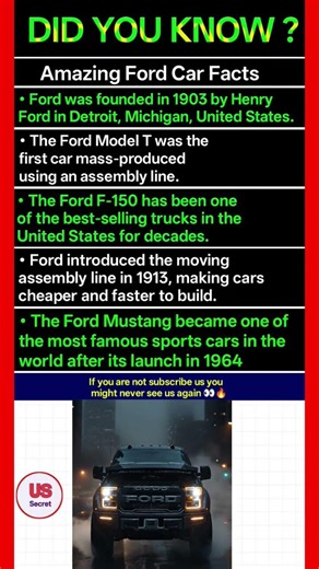 Amazing Ford Car Facts