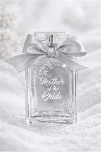Personalized Mother of the Bride or Groom Gift | Custom Engraved Perfume Bottle Wedding Keepsake - Etsy