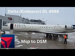 Flying Delta Connection MSP to Des Moines ✈️ DL4998 Full Flight
