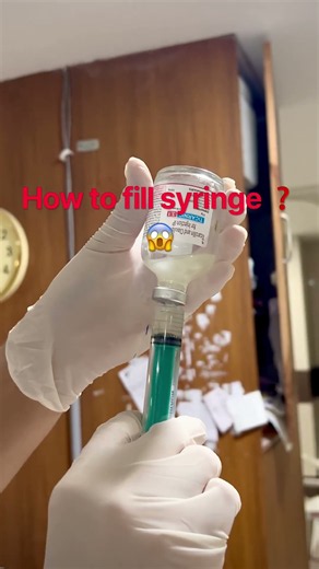 How to fill syringe ❓✅#nursingstudent #shorta #trending