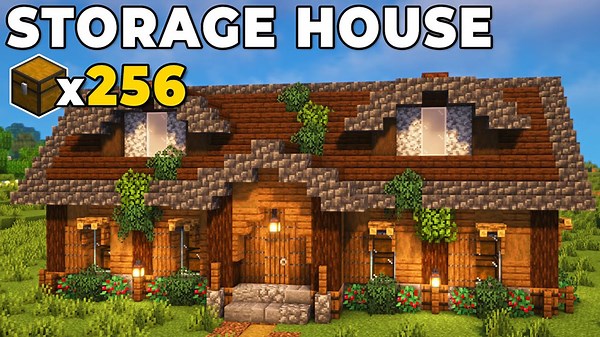 Minecraft Storage House for Survival Tutorial