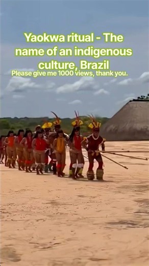 Yaokwa ritual - The name of an indigenous culture, Brazil #shorts #brazil #yaokwa #culture