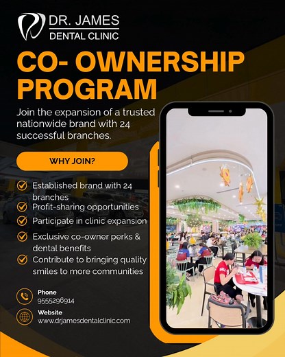 21 reactions | Own a Share of a Smile: Join the Dr. James Dental...