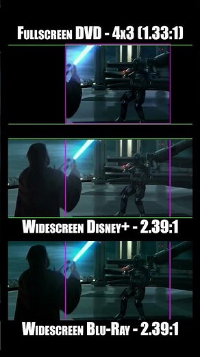 Star Wars Episode 2: Attack of the Clones - Widescreen vs Fullscreen