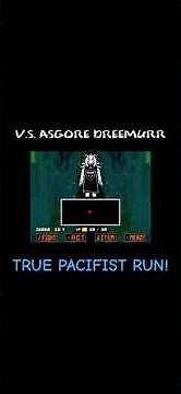 Vs. Asgore Dreemurr [TRUE PACIFIST ROUTE] #undertale #gaming