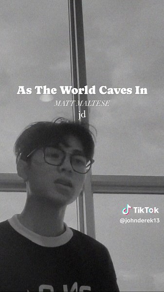 as the world caves in #cover