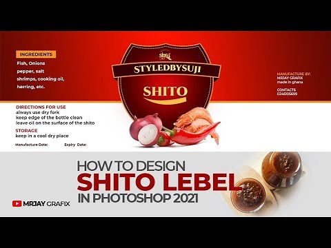 How to design Shito LABEL/LABEL // Photoshop Tutorials