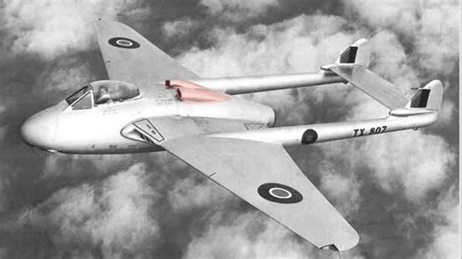 Who flew the jet that looked like sci-fi in the 1940s