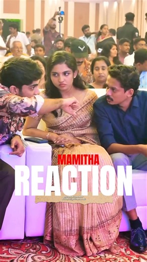 Mamitha's😃 Cute Reaction Listening To Naslen