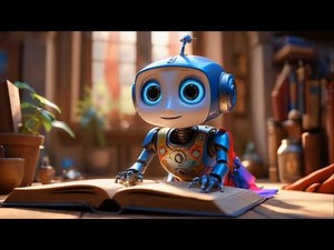 The Robot Who Discovered Hidden Worlds in Books | A Magical Kids Story About Curiosity & Learning