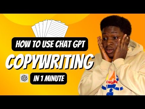 How To Use Chatgpt For Copywriting || Step By Step Tutorial