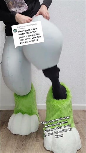 They fit #fursuitmaker #fursuit