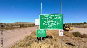 Welcome to the Hualapai Nation Indian Reservation - travel photography