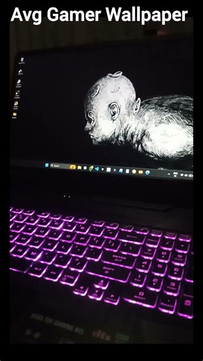 Average Gamer Wallpaper Be Like 💀😂 | Dark Setup Aesthetic