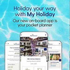 Your P&O Cruises holiday just got even better… We’re excited to introduce our new on-board app, My Holiday. You can access it for free once you’re on board via your own device (mobile phone or tablet) and you’ll have the power to personalise your experience from the comfort of your cabin, sun lounger, wherever! It’s never been easier to holiday your way. To find out more, head to pocruises.com/my-holiday | P&O Cruises