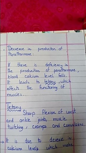 TETANY (When blood Calcium level falls)