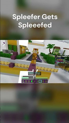 spleefer gets spleefed #minecraft #minecraftgameplay#cubecraft #spleef
