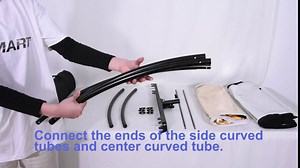 EMART Photography Arclight Curved Eyelighter Light Reflector, Photo Studio Clamshell Lighting Diffuser with Carrying Bag, Collapsible Black/White/Gold/Silver Reflector for Portrait Shooting Outdoor