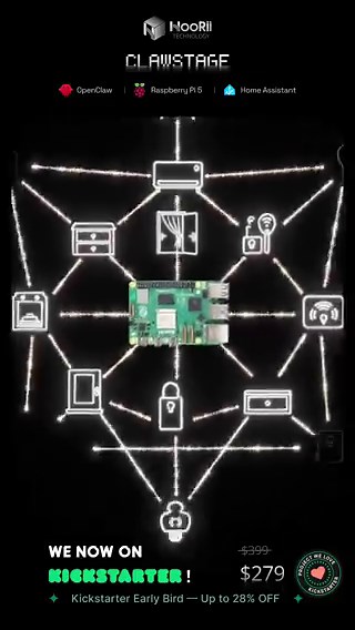 From Board to Being.ClawStage isn't just a display; it’s a fully functional Smart Home Hub and AI Agent sitting on your desk.Built on Raspberry Pi: Professional-grade hardware for high-performance processing.Powered by Home Assistant & Matter: Your centralized hub for a truly connected home.Built-in OpenClaw: The native engine that brings your personal AI agent to life.Grab your Launch Special on Kickstarter:https://t.co/5EcP4HN758#hoorii #clawstage #raspberrypi #homeassistant #smarthome #person