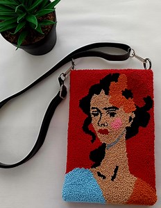 Handgestrickte Tasche fürs Handy. - Etsy.de